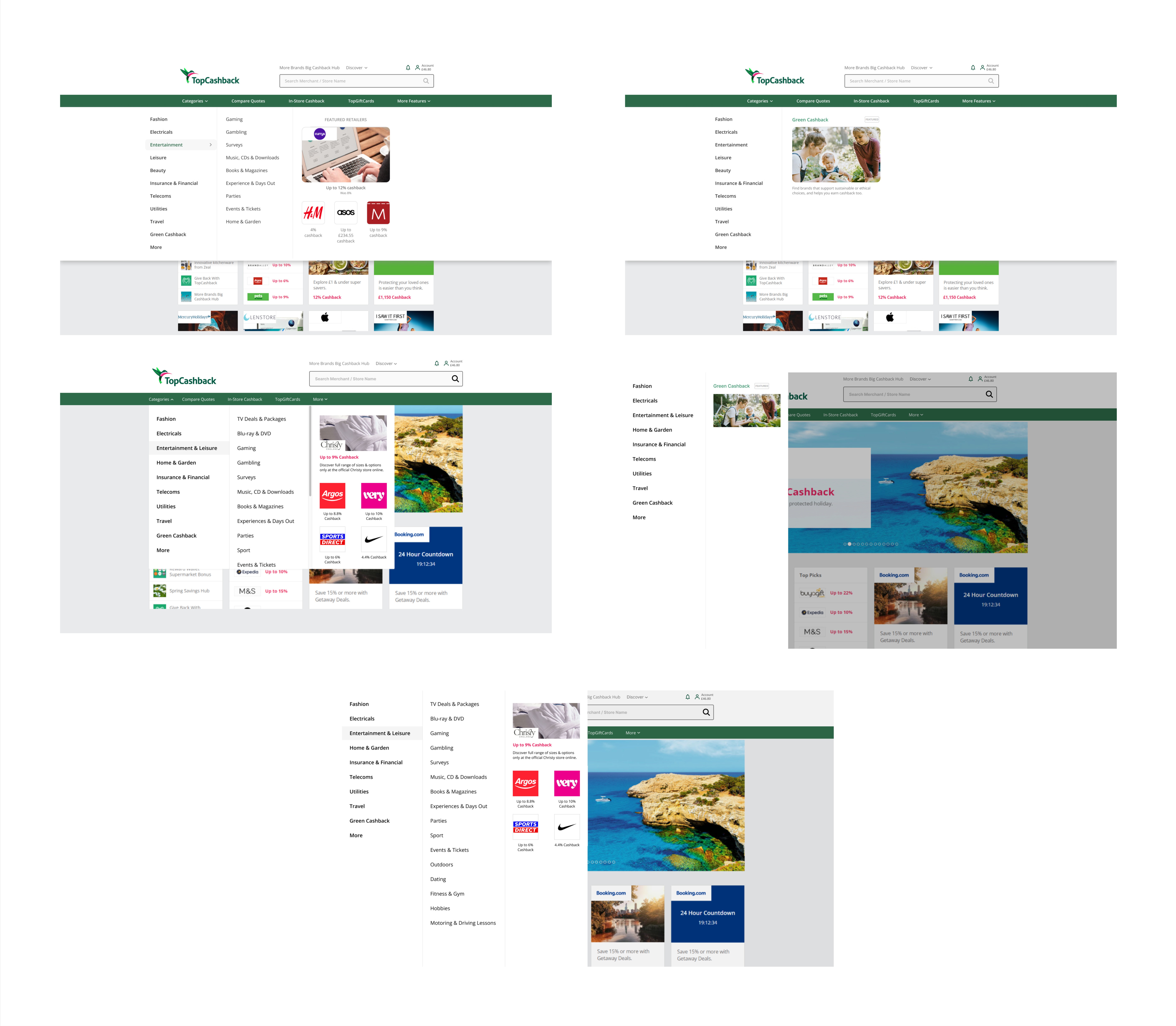 Navigation iterations