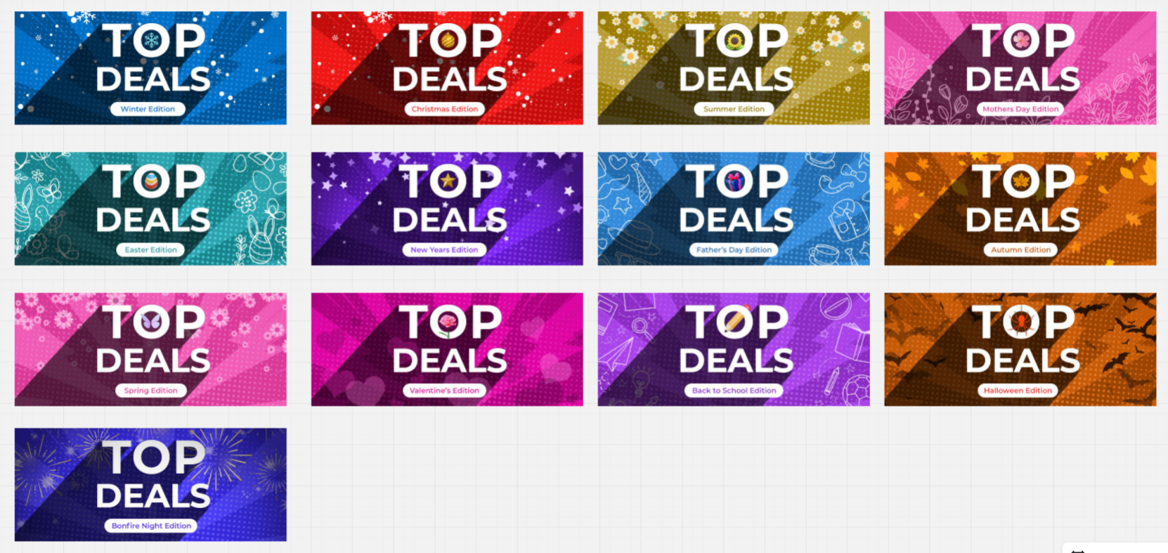 Seasonal newsletter headers
